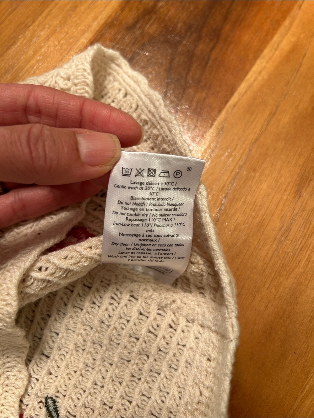 Sezane Yda Floral Knit Tank Top Size Small - Picture 8 of 8
